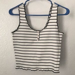 Stripped Crop Top